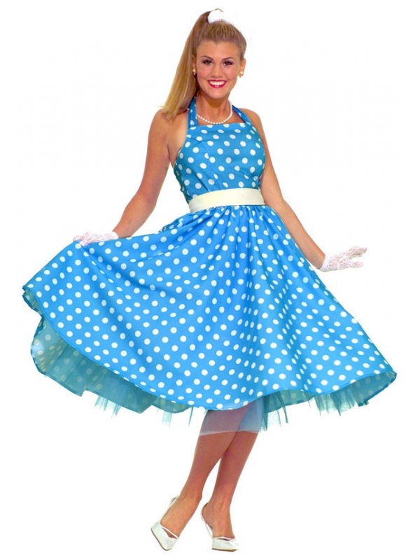 Signaal Kwestie Schandalig jurk jaren 50 blauw