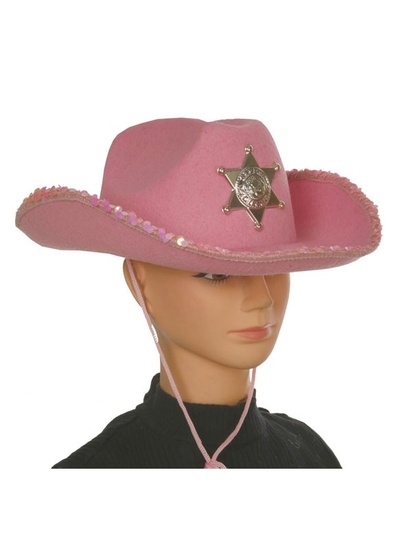 Bouwen Illusie Gematigd Cowboy hoed roze regular