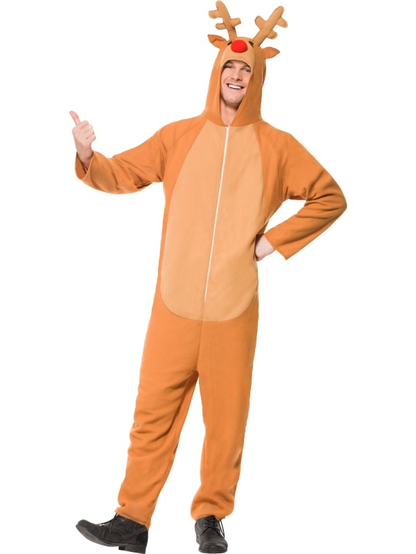 Rendier Kostuum onesie adult